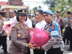 Banjir Tak Patahkan Semangat, Polres Badung Bantu Personel yang Terdampak